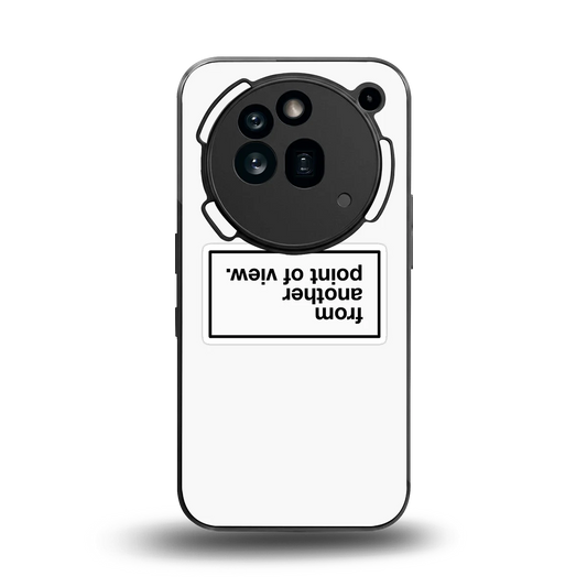 Point Of View White Edition back phone cover | glass case for nothing phone 3a pro
