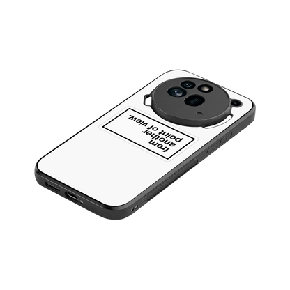 Point Of View White Edition stylish phone case for nothing phone 3a pro | glossy glass and slim fit