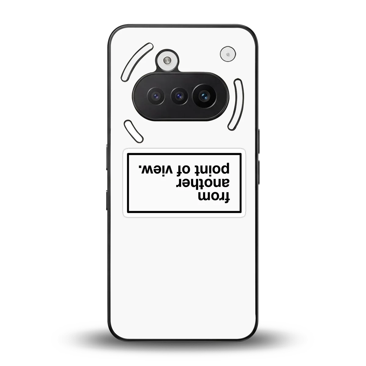 Point Of View White Edition back phone cover | glass case for nothing phone 3a