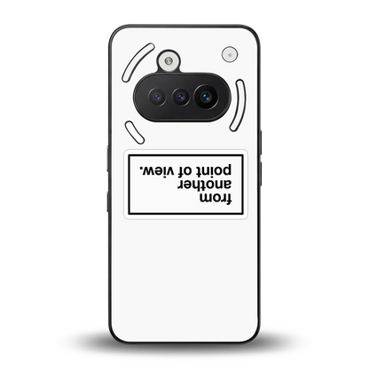 Point Of View White Edition back phone cover | glass case for nothing phone 3a