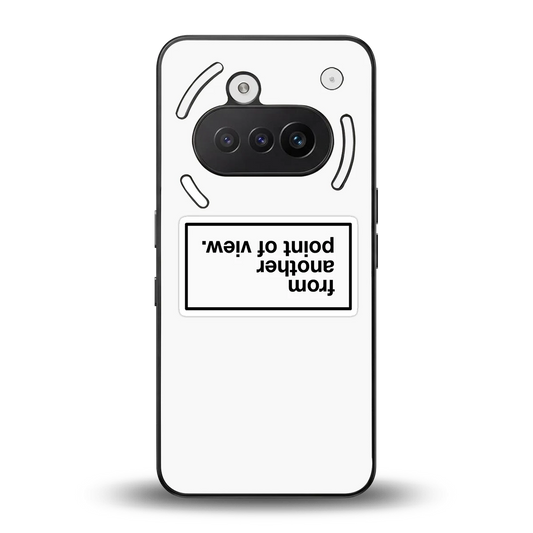 Point Of View White Edition back phone cover | glass case for nothing phone 3a