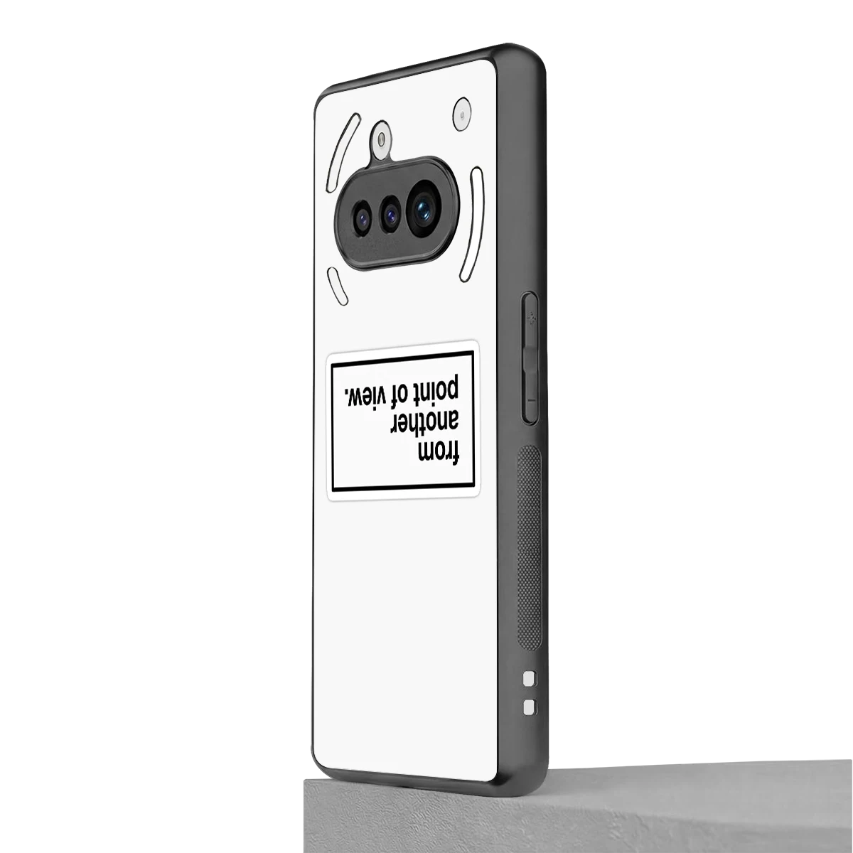 Point Of View White Edition nothing phone 3a mobile cover | shockproof glass phone case