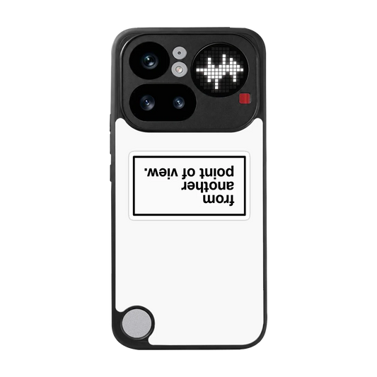 Point Of View White Edition back phone cover | glass case for nothing phone 4a pro