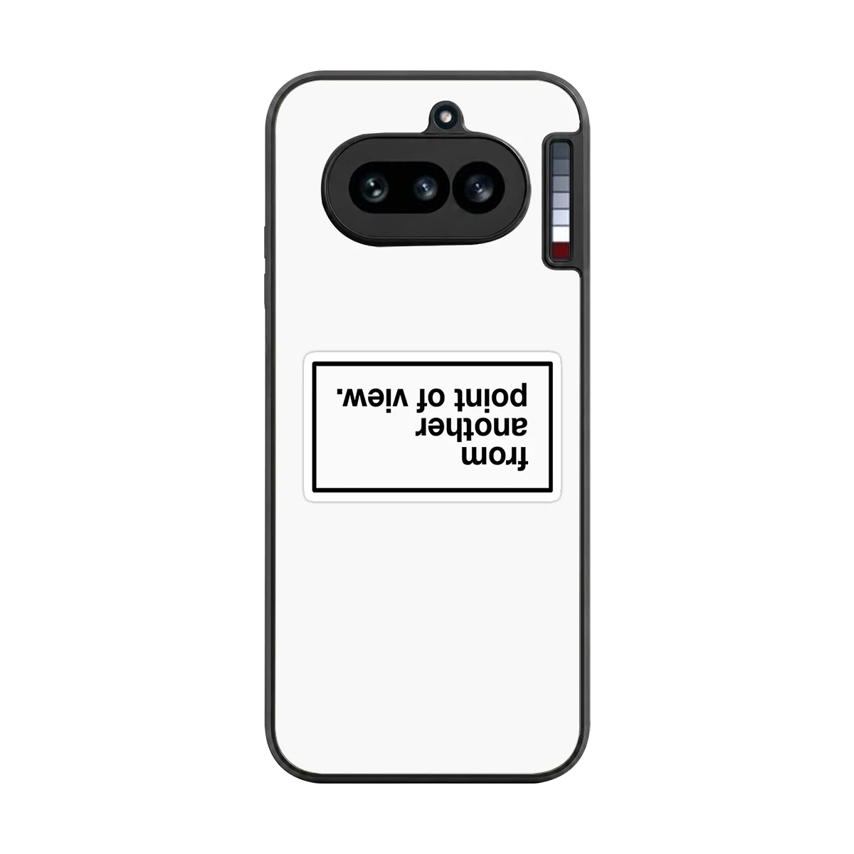 Point Of View White Edition back phone cover | glass case for nothing phone 4a