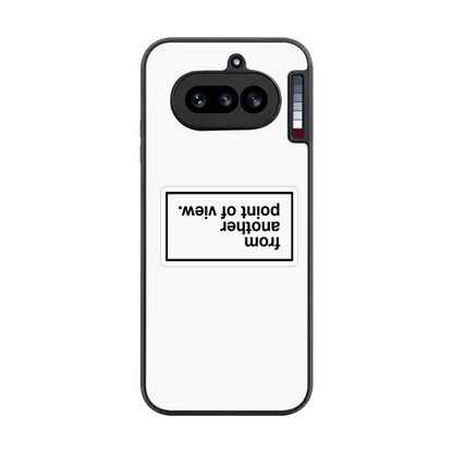 Point Of View White Edition back phone cover | glass case for nothing phone 4a