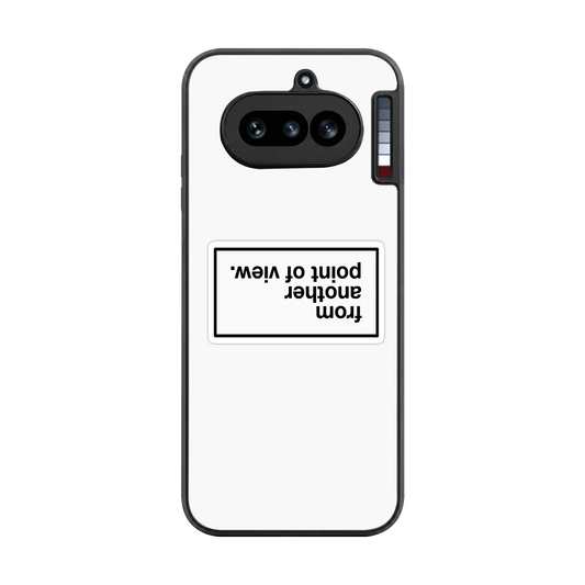 Point Of View White Edition back phone cover | glass case for nothing phone 4a