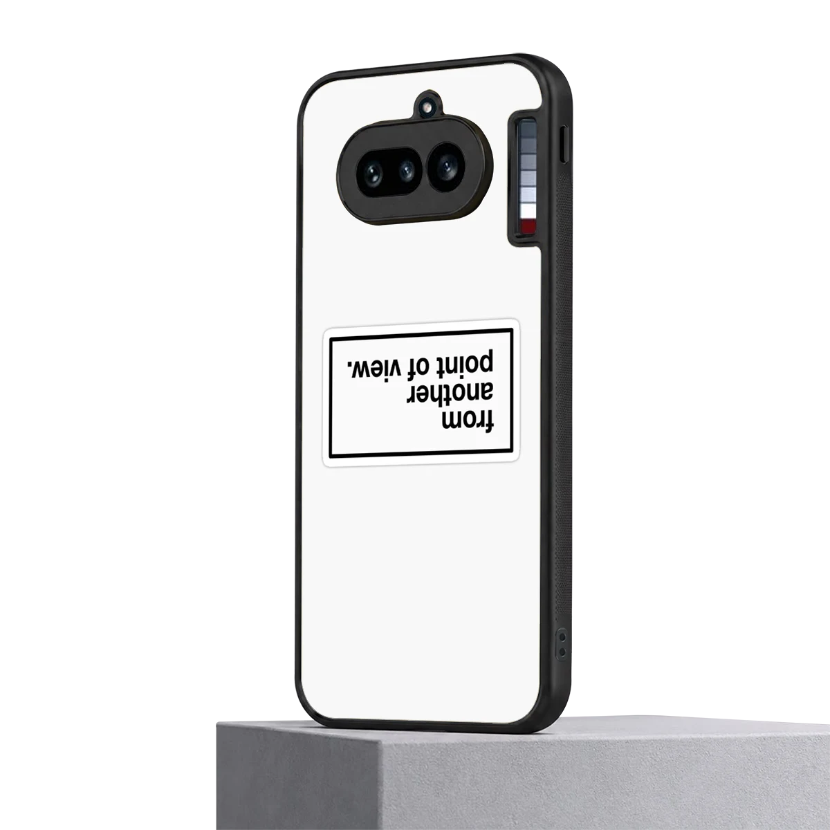 Point Of View White Edition nothing phone 4a mobile cover | shockproof glass phone case