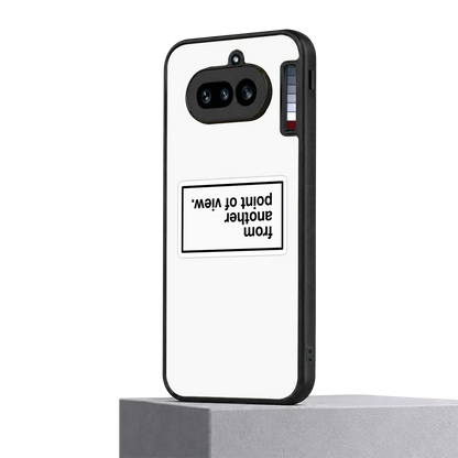 Point Of View White Edition nothing phone 4a mobile cover | shockproof glass phone case