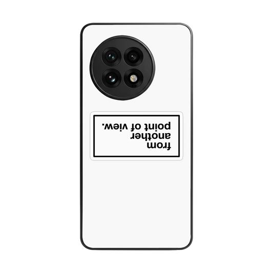 Point Of View White Edition back phone cover | glass case for oneplus 13r