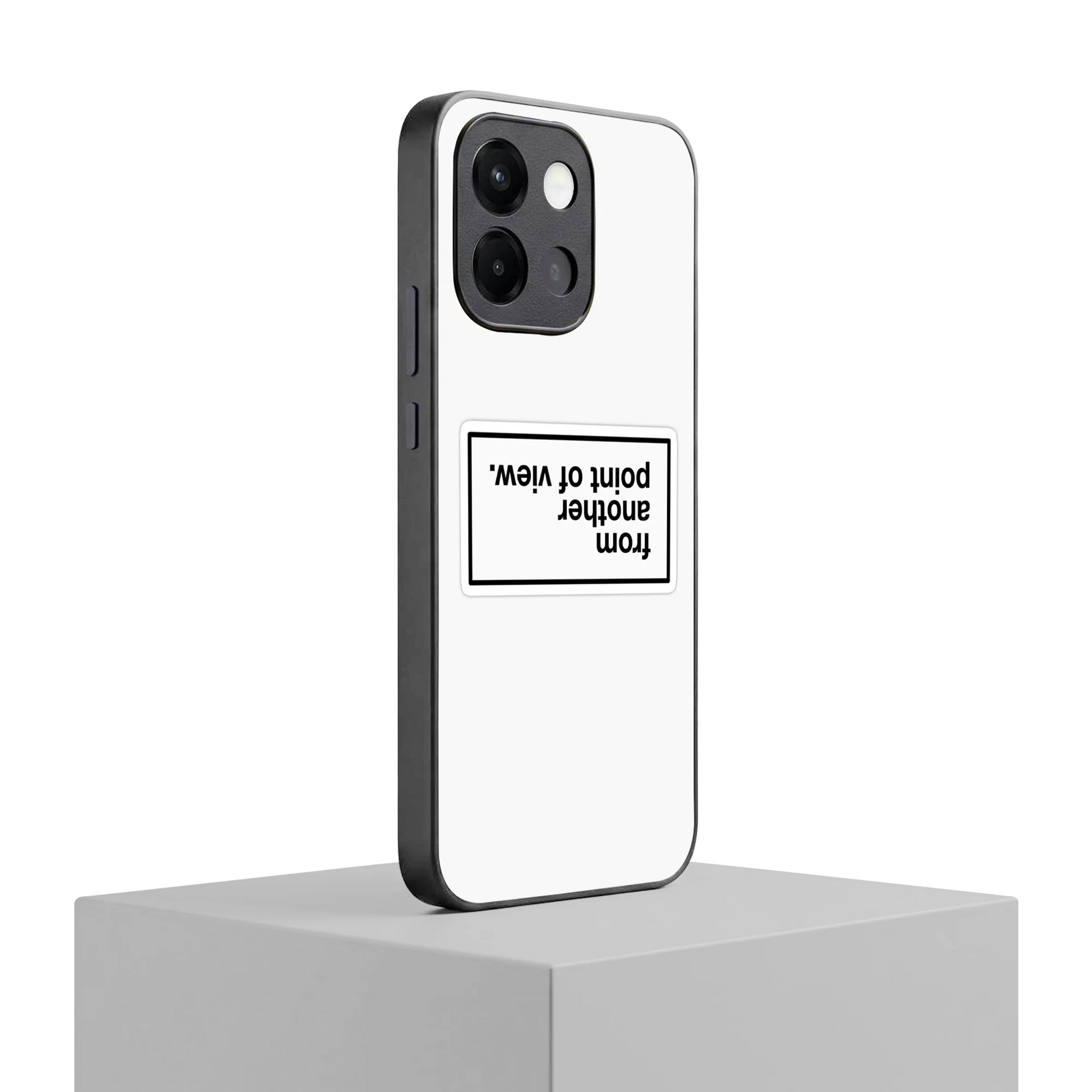 Point Of View White Edition oneplus 13s mobile cover | shockproof glass phone case