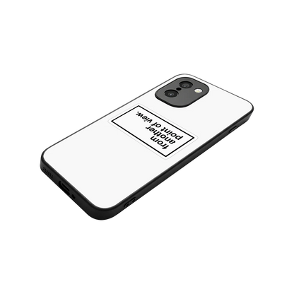 Point Of View White Edition stylish phone case for oneplus 15r | glossy glass and slim fit
