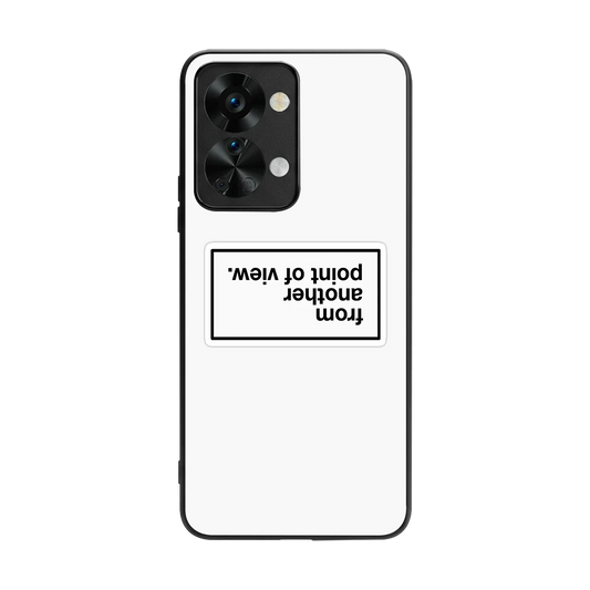 Point Of View White Edition back phone cover | glass case for oneplus nord 2t