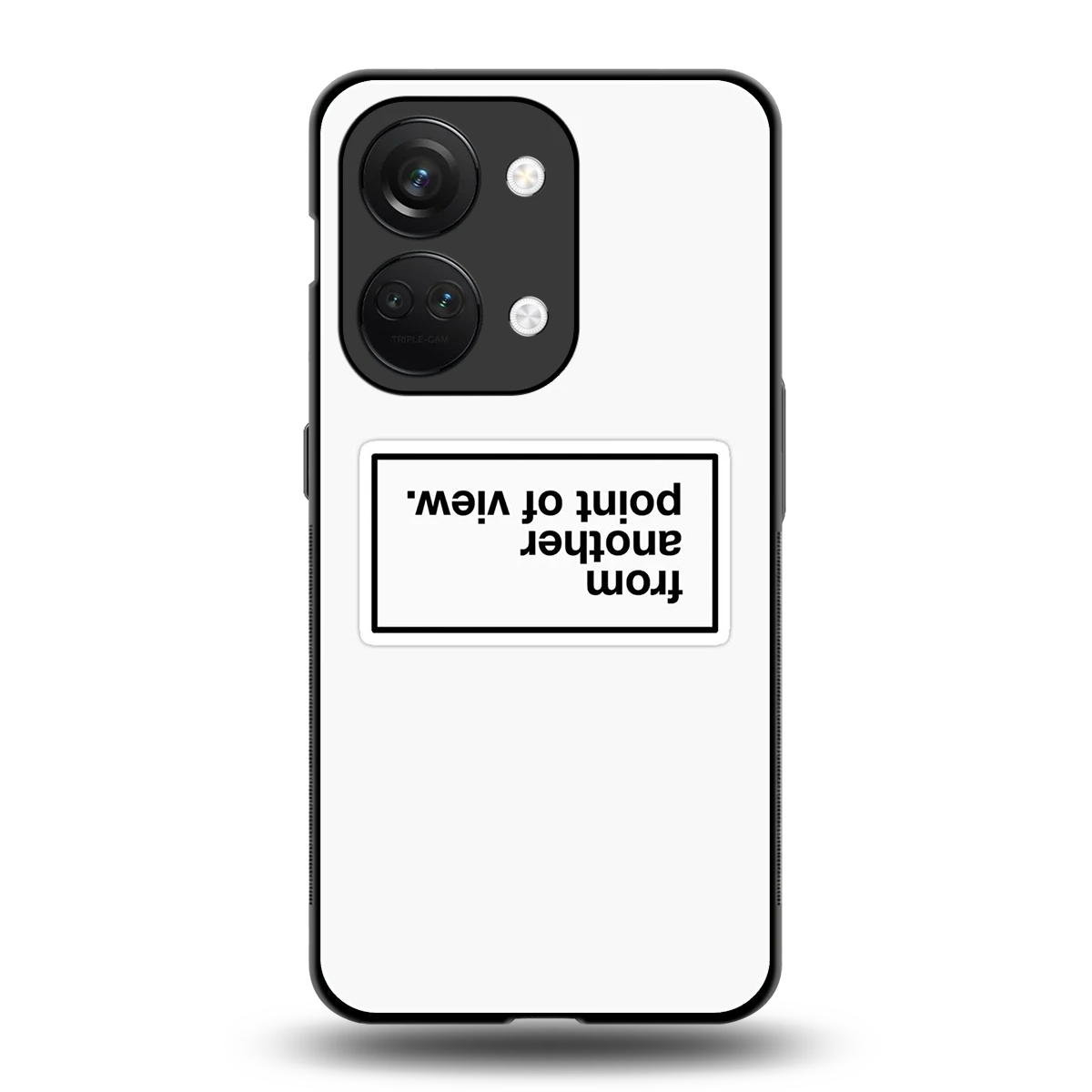 Point Of View White Edition back phone cover | glass case for oneplus nord 3