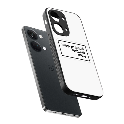 Point Of View White Edition sleek oneplus nord 3 cover with tempered glass back and TPU edges