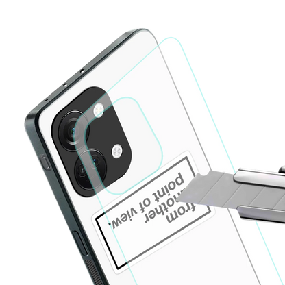 Point Of View White Edition stylish phone case for oneplus nord 3 | glossy glass and slim fit