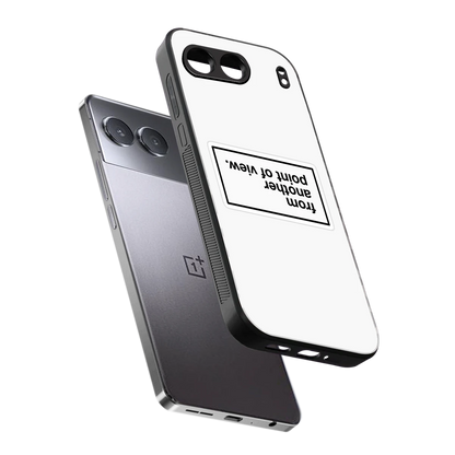 Point Of View White Edition sleek oneplus nord 4 cover with tempered glass back and TPU edges