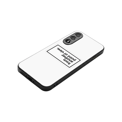 Point Of View White Edition stylish phone case for oneplus nord 5 | glossy glass and slim fit