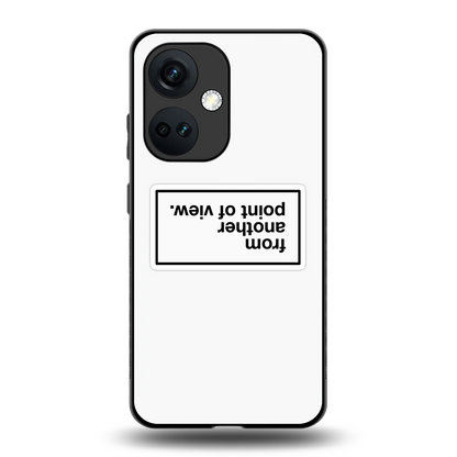 Point Of View White Edition back phone cover | glass case for oneplus nord ce 3