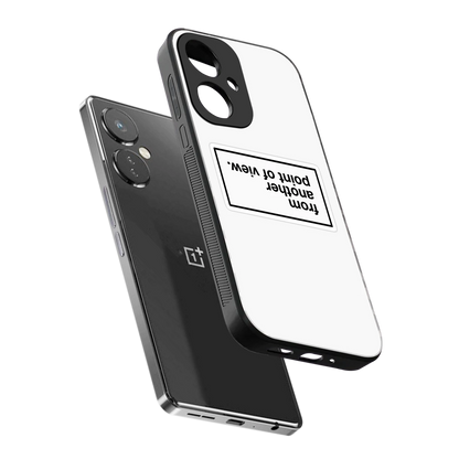 Point Of View White Edition sleek oneplus nord ce 3 cover with tempered glass back and TPU edges