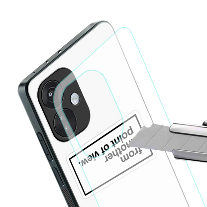 Point Of View White Edition stylish phone case for oneplus nord ce 3 | glossy glass and slim fit