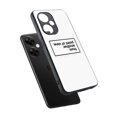 Point Of View White Edition sleek oneplus nord ce 3 lite cover with tempered glass back and TPU edges