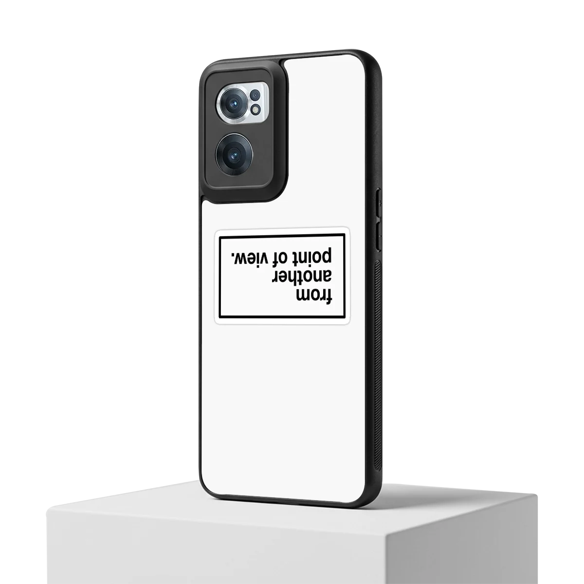 Point Of View White Edition oneplus nord ce 2 mobile cover | shockproof glass phone case