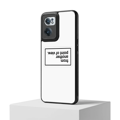 Point Of View White Edition oneplus nord ce 2 mobile cover | shockproof glass phone case