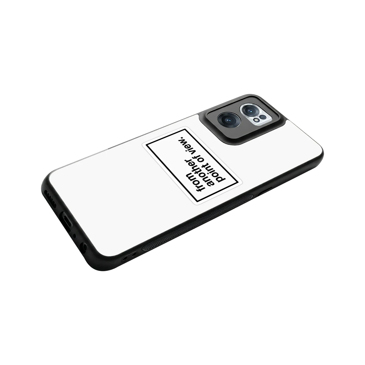Point Of View White Edition stylish phone case for oneplus nord ce 2 | glossy glass and slim fit