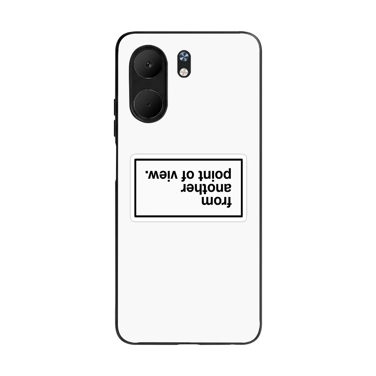 Point Of View White Edition back phone cover | glass case for oppo a5x 5g