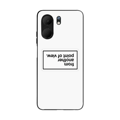 Point Of View White Edition back phone cover | glass case for oppo a5x 5g