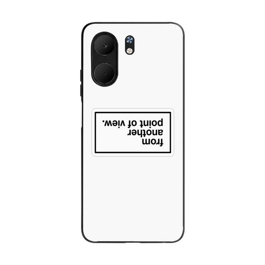 Point Of View White Edition back phone cover | glass case for oppo a5x 5g