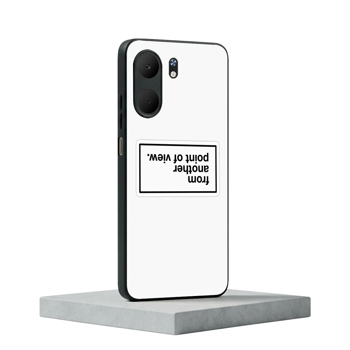 Point Of View White Edition oppo a5x 5g mobile cover | shockproof glass phone case
