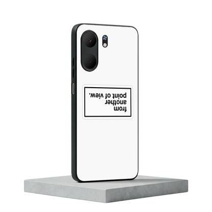 Point Of View White Edition oppo a5x 5g mobile cover | shockproof glass phone case
