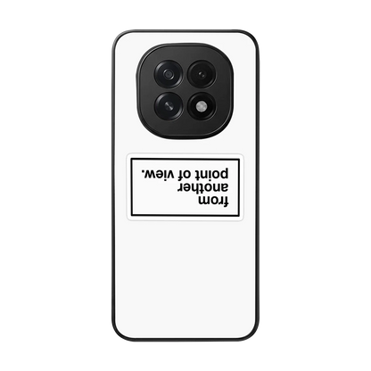 Point Of View White Edition back phone cover | glass case for oppo f29 5g