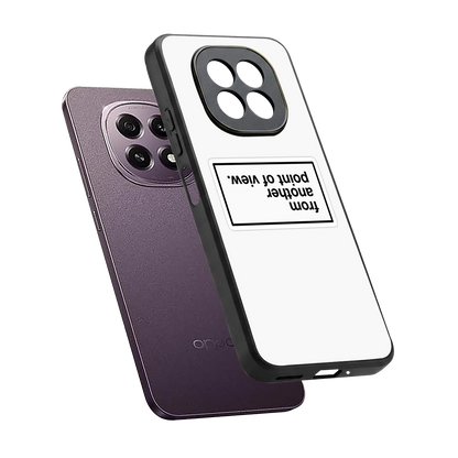 Point Of View White Edition sleek oppo f29 5g cover with tempered glass back and TPU edges