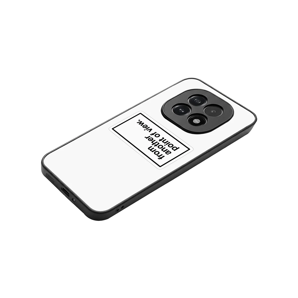 Point Of View White Edition stylish phone case for oppo f29 5g | glossy glass and slim fit