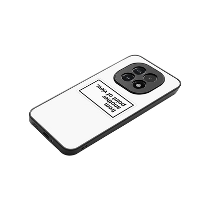 Point Of View White Edition stylish phone case for oppo f29 5g | glossy glass and slim fit