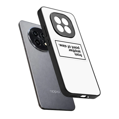 Point Of View White Edition sleek oppo f29 pro 5g cover with tempered glass back and TPU edges