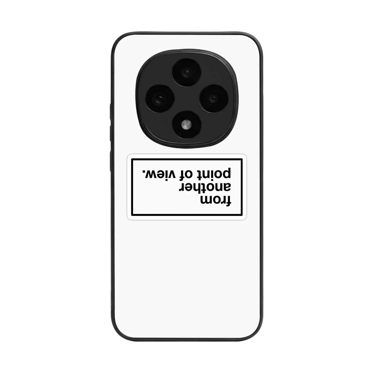 Point Of View White Edition back phone cover | glass case for oppo f31 pro 5g