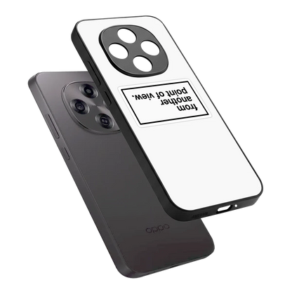 Point Of View White Edition sleek oppo f31 pro 5g cover with tempered glass back and TPU edges