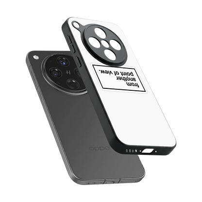Point Of View White Edition sleek oppo find x8 cover with tempered glass back and TPU edges