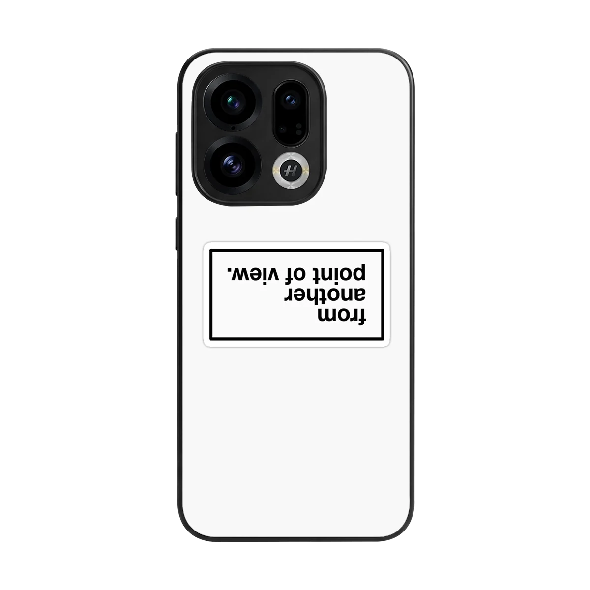 Point Of View White Edition back phone cover | glass case for oppo find x9