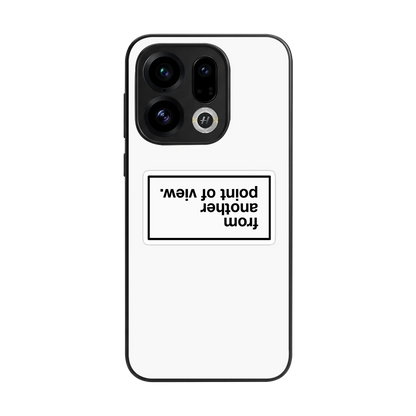 Point Of View White Edition back phone cover | glass case for oppo find x9