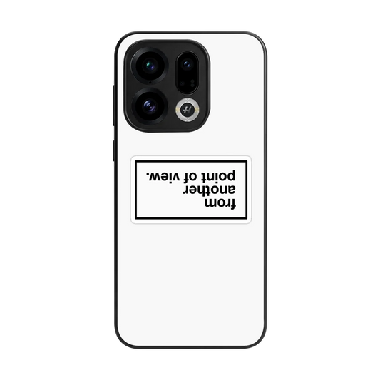 Point Of View White Edition back phone cover | glass case for oppo find x9