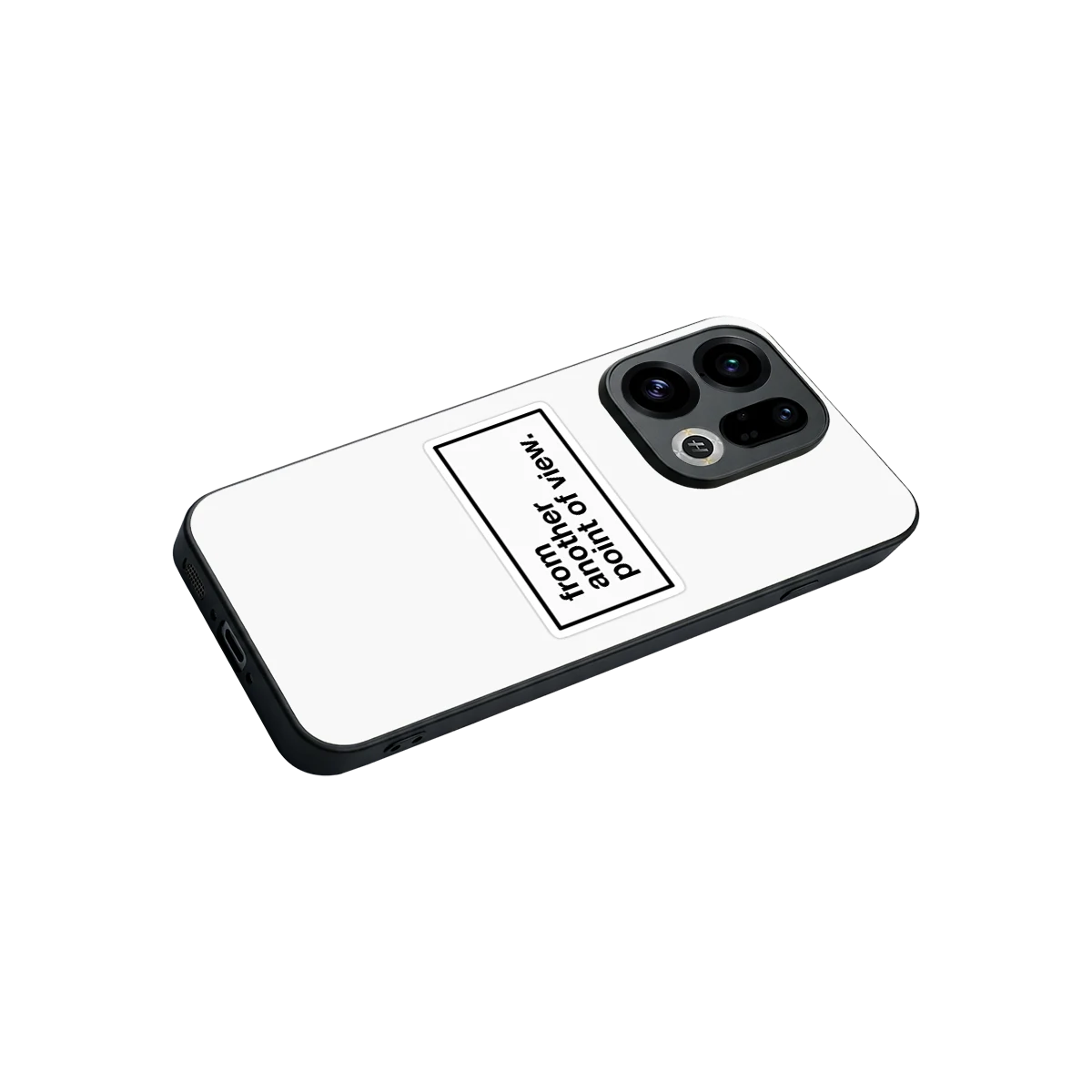 Point Of View White Edition stylish phone case for oppo find x9 | glossy glass and slim fit
