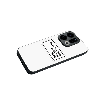Point Of View White Edition stylish phone case for oppo find x9 | glossy glass and slim fit