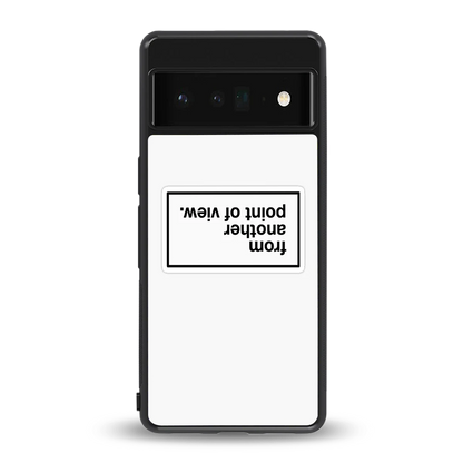 Point Of View White Edition back phone cover | glass case for google pixel 6 pro