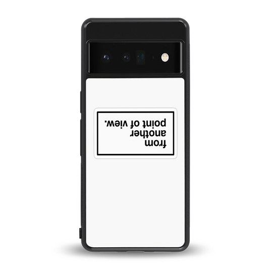 Point Of View White Edition back phone cover | glass case for google pixel 6 pro