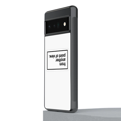 Point Of View White Edition stylish phone case for google pixel 6 pro | glossy glass and slim fit