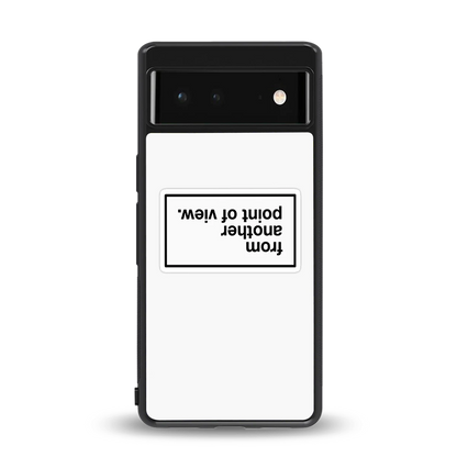 Point Of View White Edition back phone cover | glass case for google pixel 6a